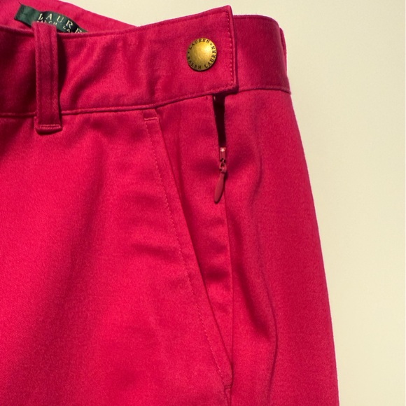 🩷 Lauren by Ralph Lauren Vibrant Hot Pink Women’s Pants Size 4 - Picture 8 of 11